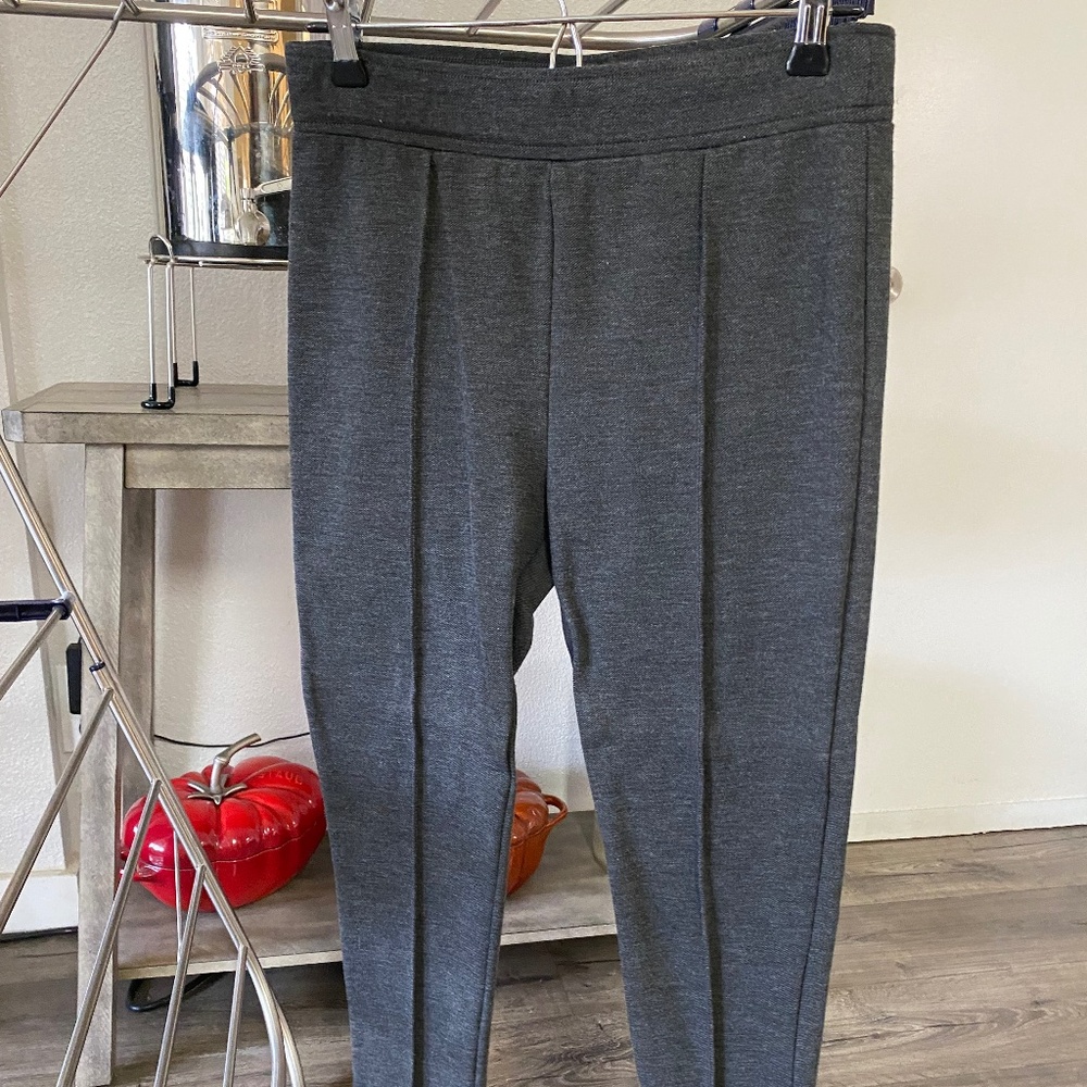 Loft Seamed Ponte Leggings Charcoal Medium